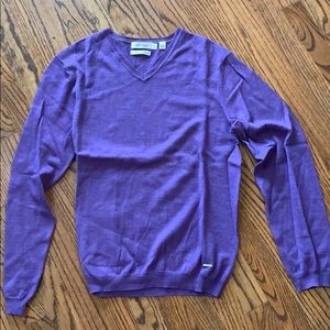 Calvin Klein  Wool Sweater  - Medium (Purple)